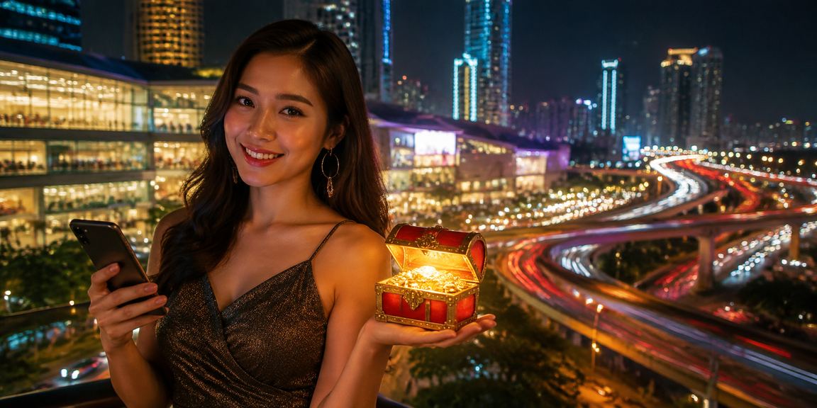 Pengguna mengakses casino mobile dari smartphone dengan antarmuka yang bersih dan mudah digunakan